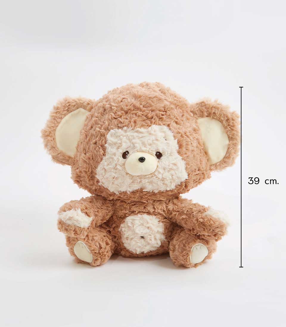Cute Brown Teddy Bear Soft Toy, 39 cm tall