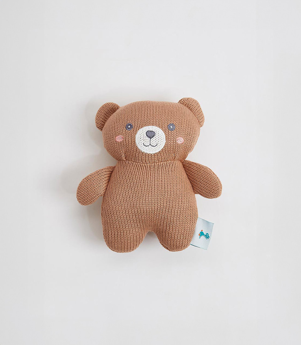 Knitted Brown Teddy Bear