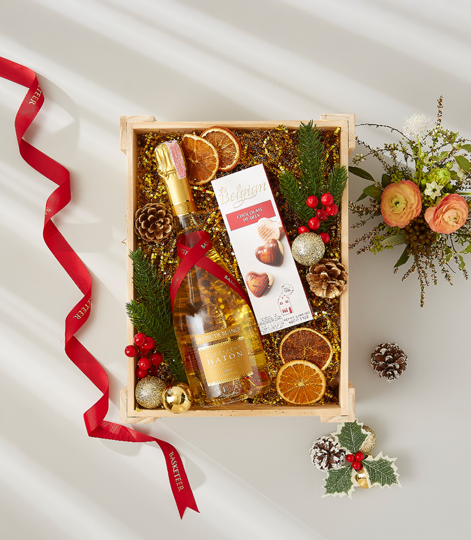 The perfect gift for any occasion, featuring a delectable combination of wine and chocolate.
