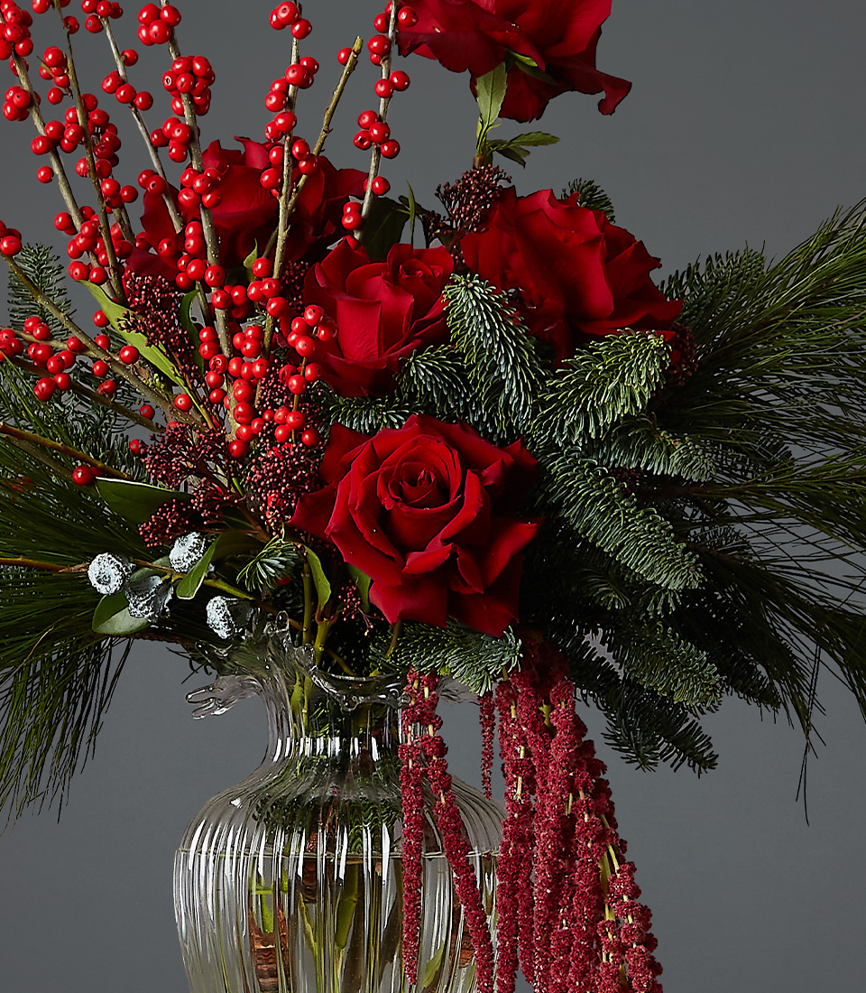 Elegant christmas floral arrangements hotsell