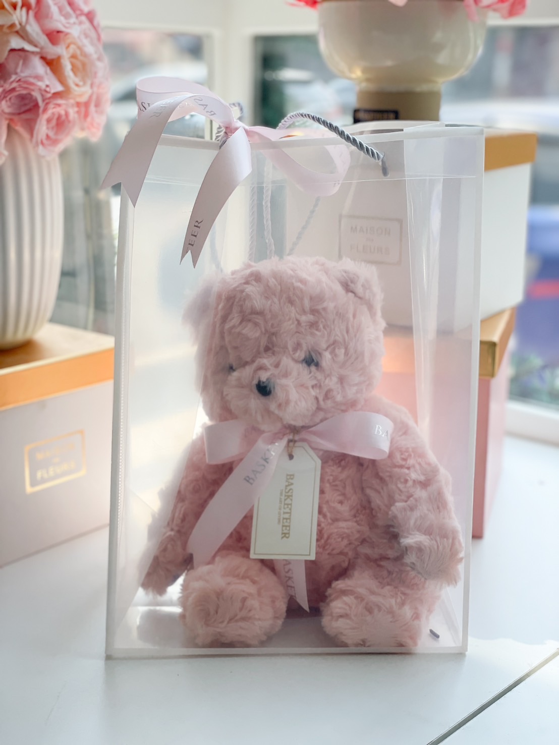 Soft Pink Plush Teddy Bear in Luxury Box – Perfect Gift for All Occasions