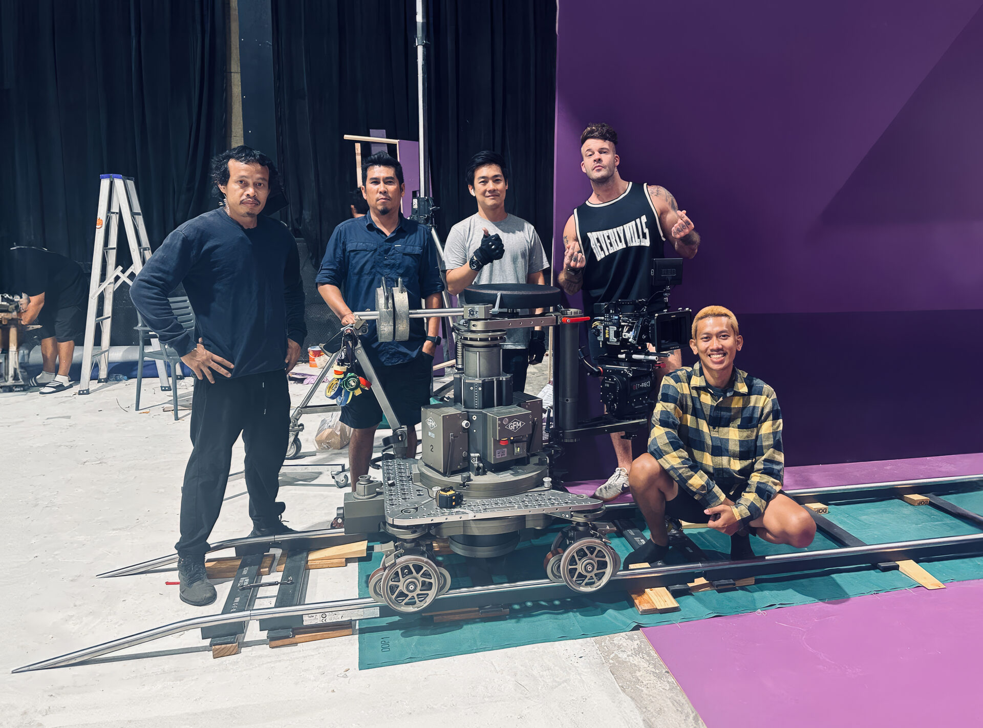 Behind-the-scenes with the Charlotte Bakery Bangkok founder Dan Stoner, on a studio shoot for a local Thailand client.