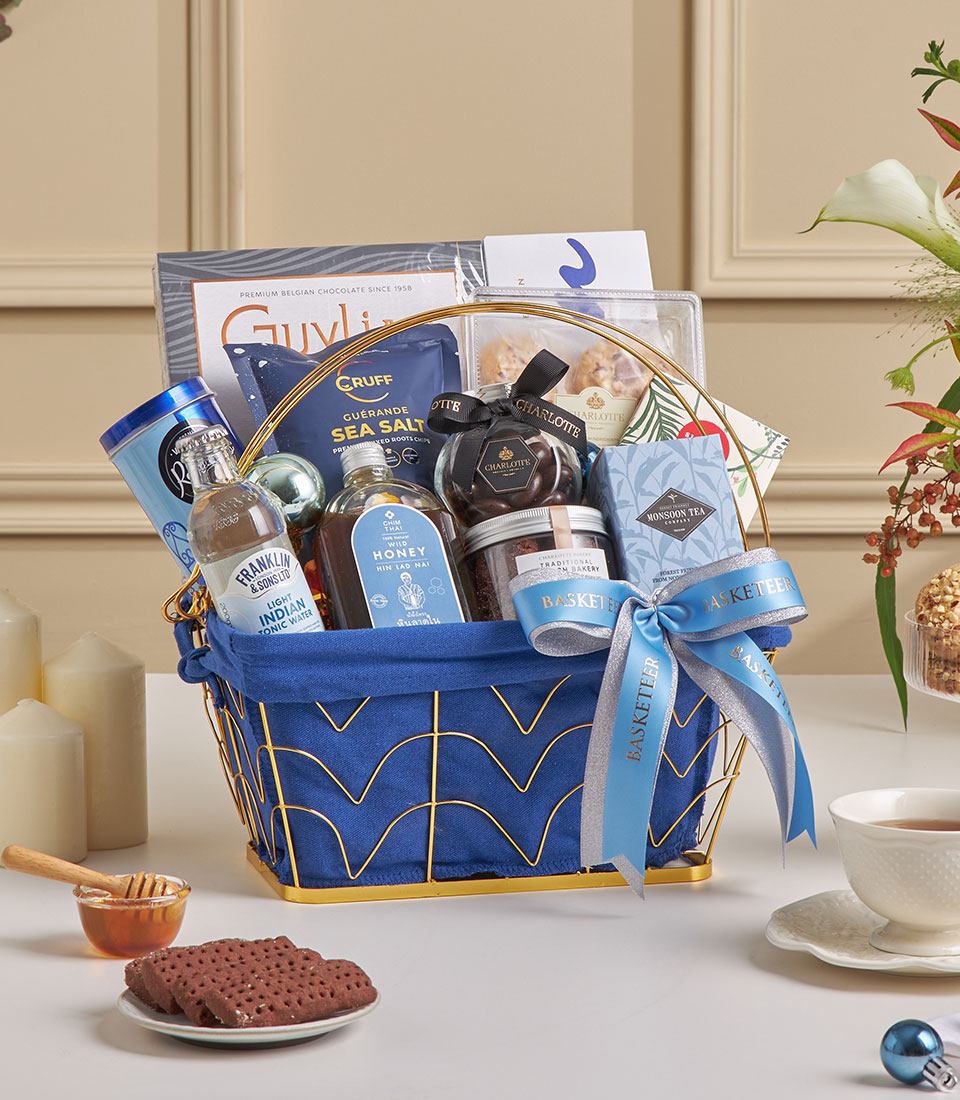 Blue luxury gourmet basket Bangkok delivery