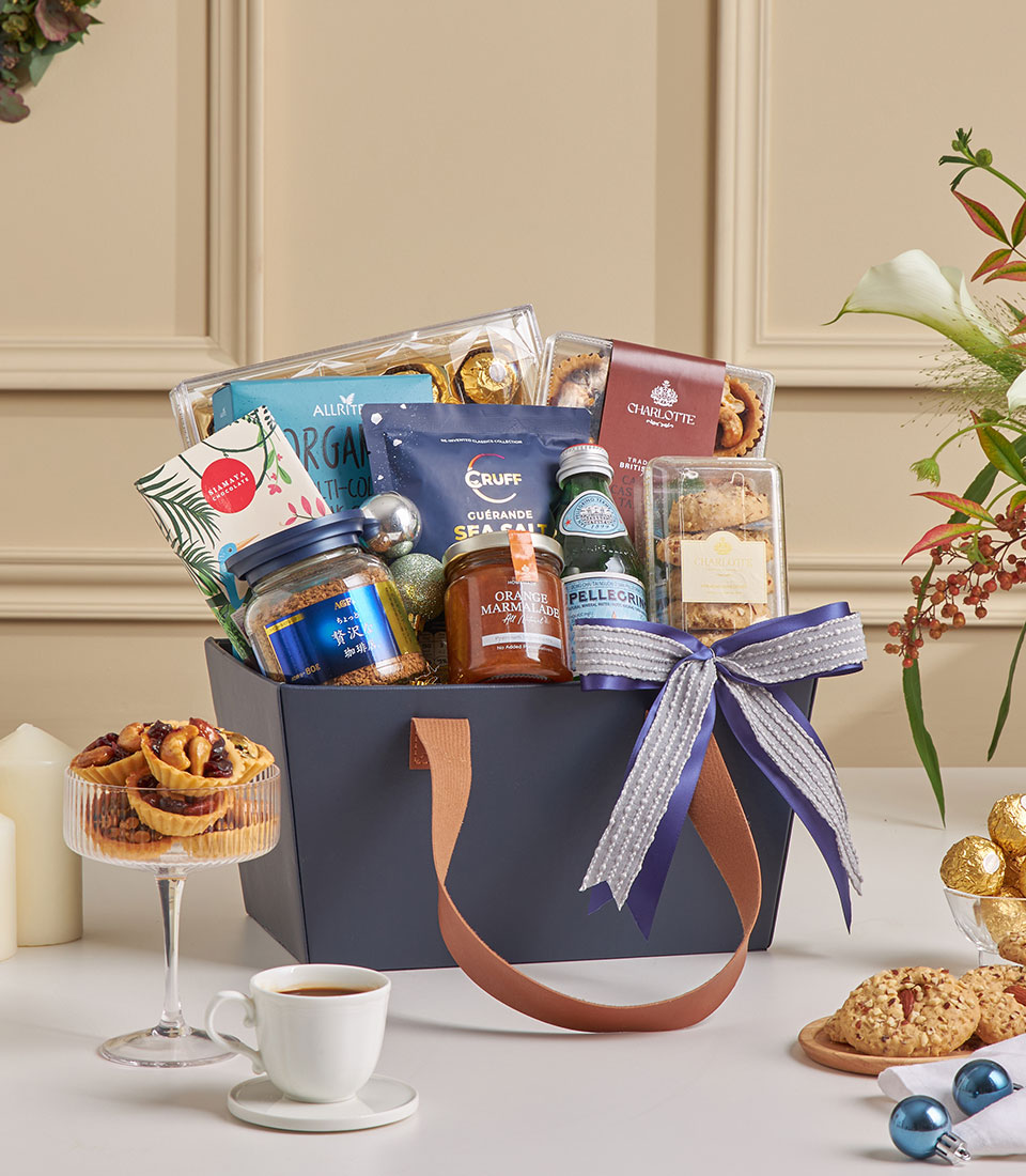 Blue premium tote gift basket Bangkok delivery