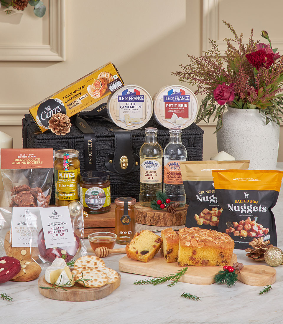Luxury festive gourmet treats hamper