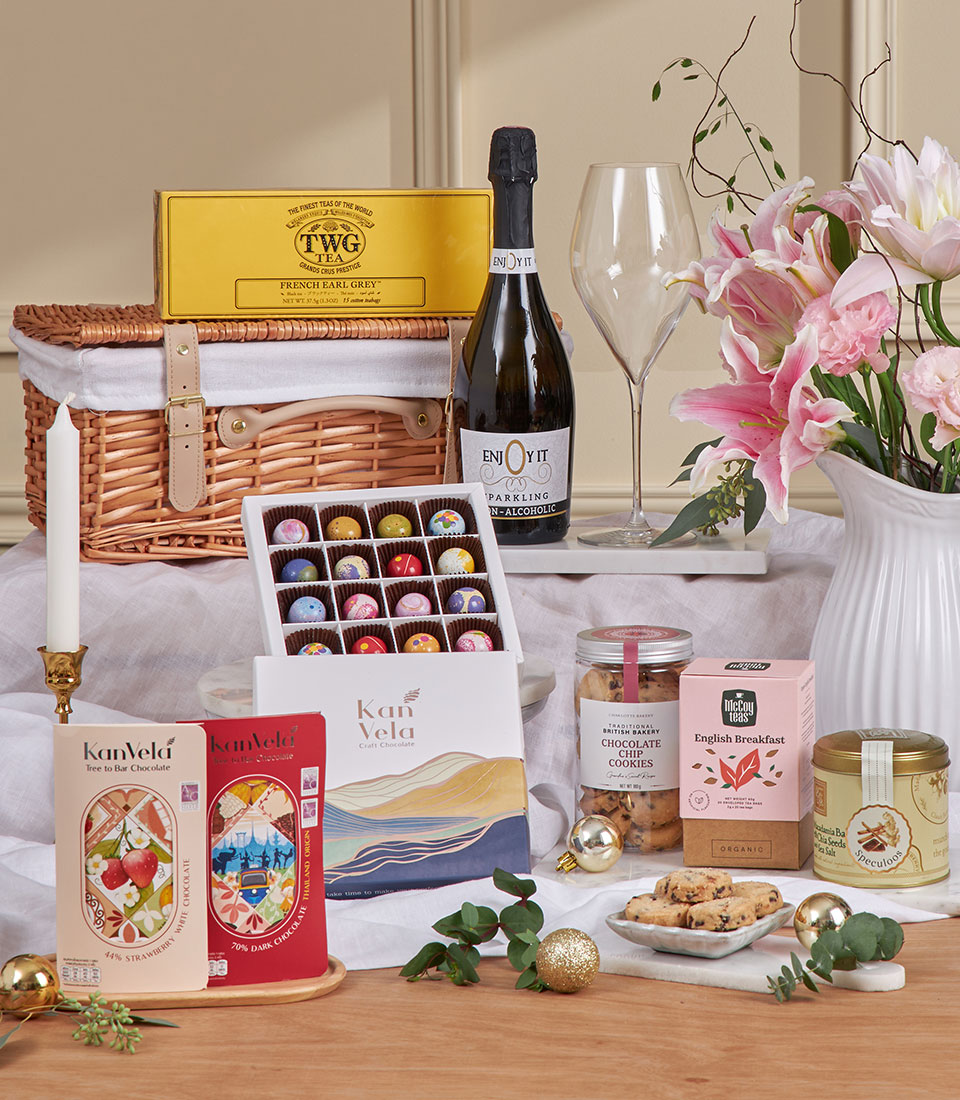 Luxury chocolate tea hamper Bangkok