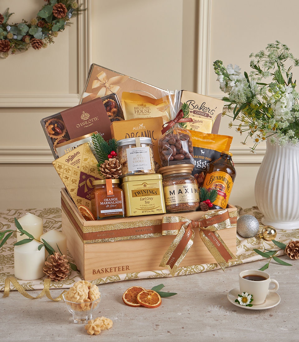 Wooden gift hamper