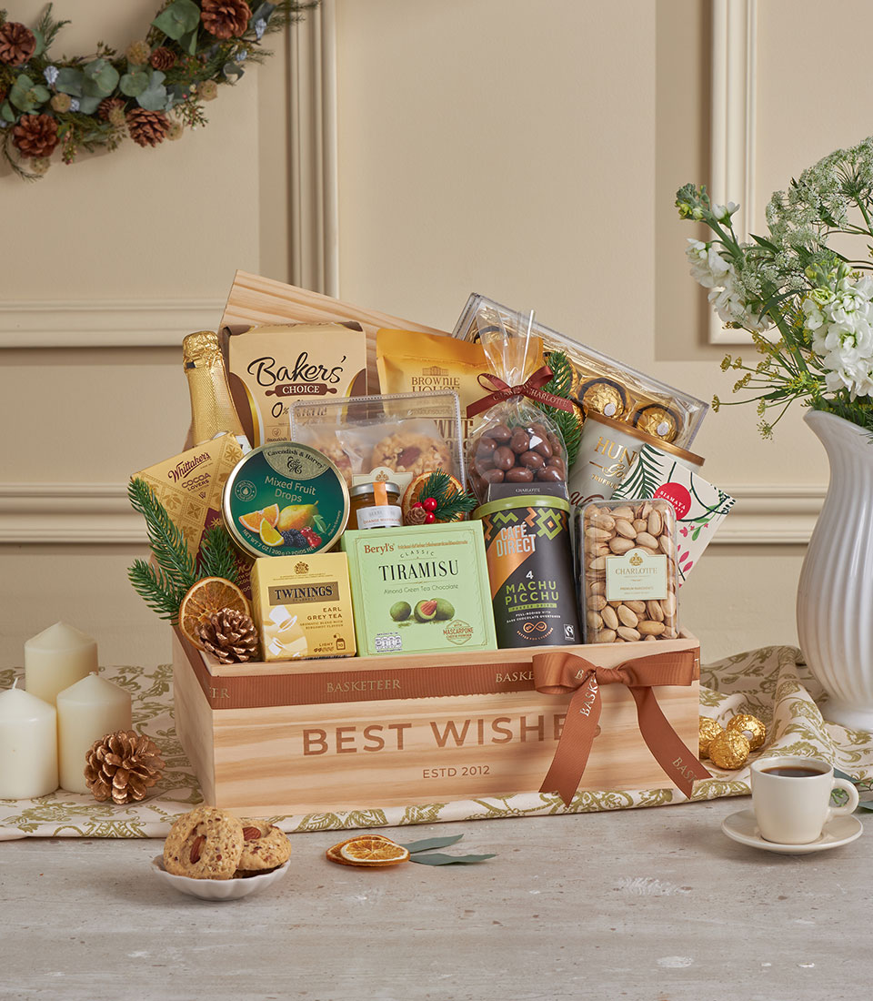 Wooden gift hamper