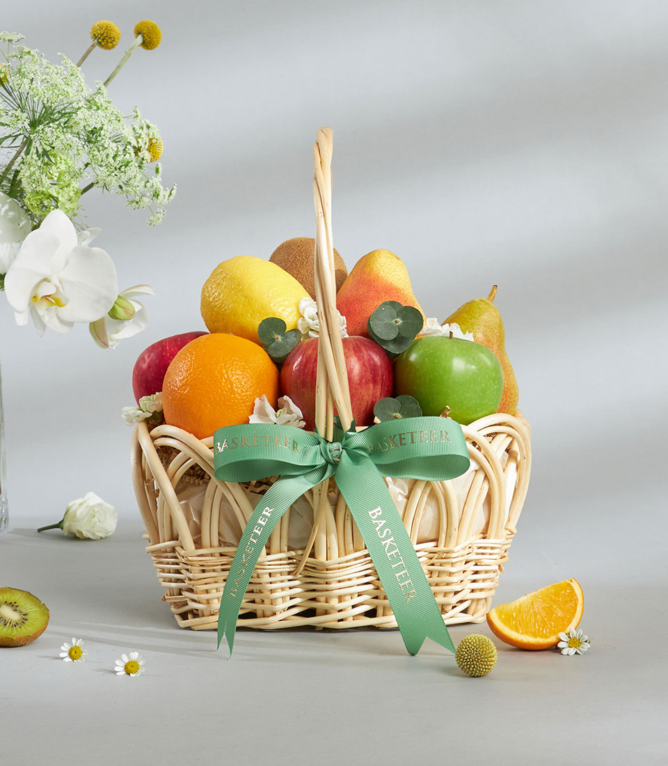 Fresh fruit wicker basket