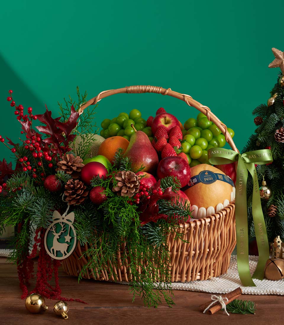 luxury Christmas fruit basket