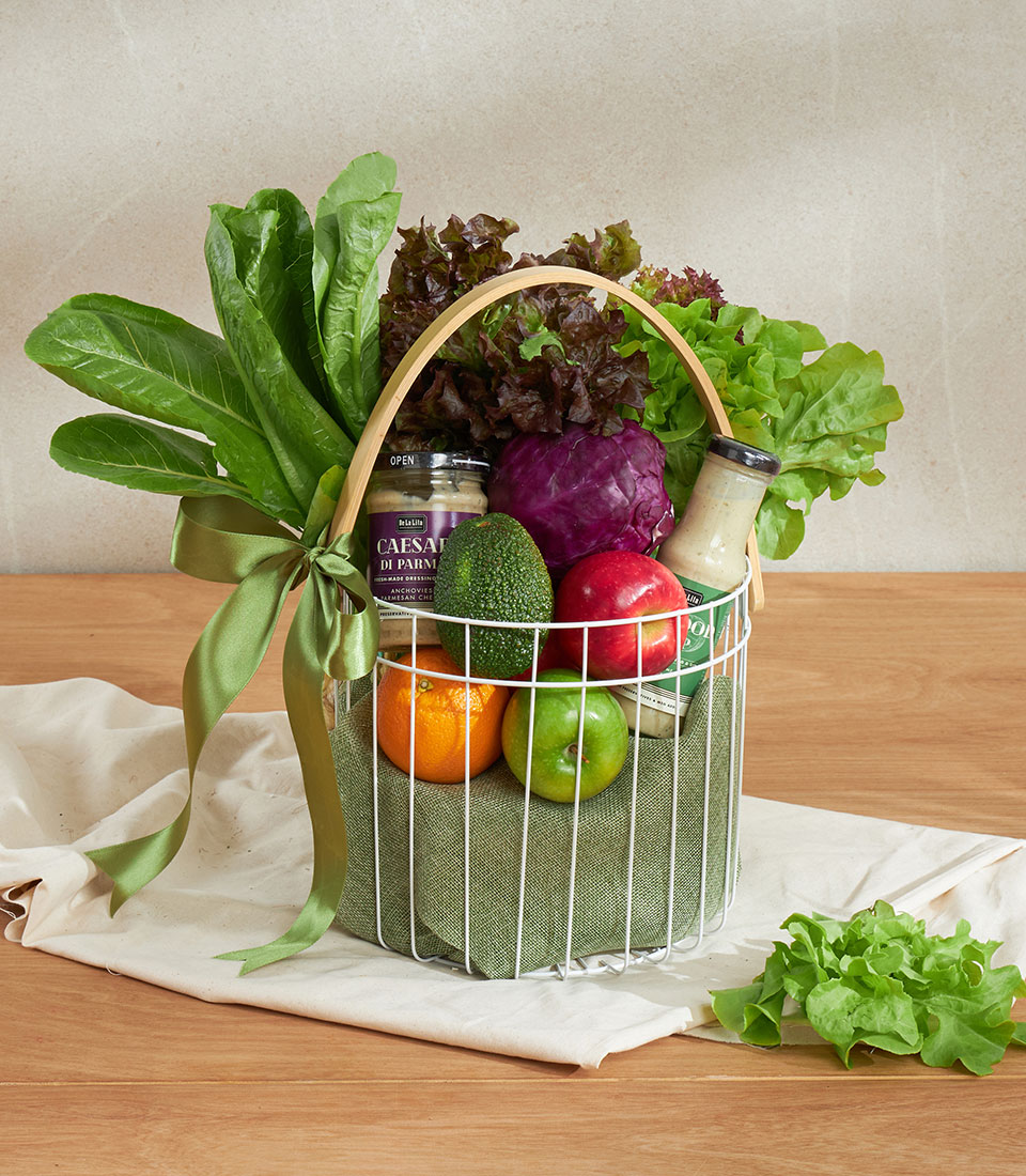 Premium Vegetable Gift Basket | Fresh Imported Veggies | Basketeer, image size:960x1100