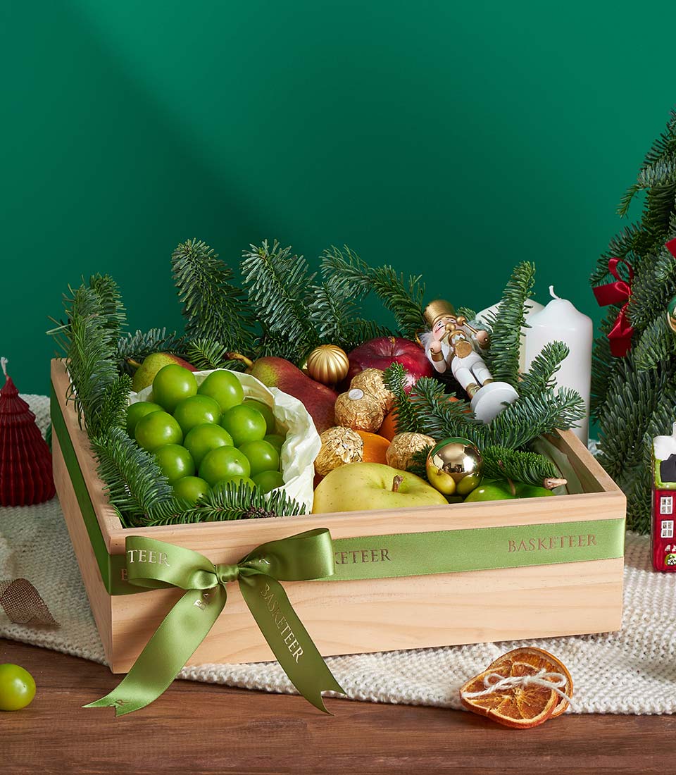 elegant Christmas fruit gift box