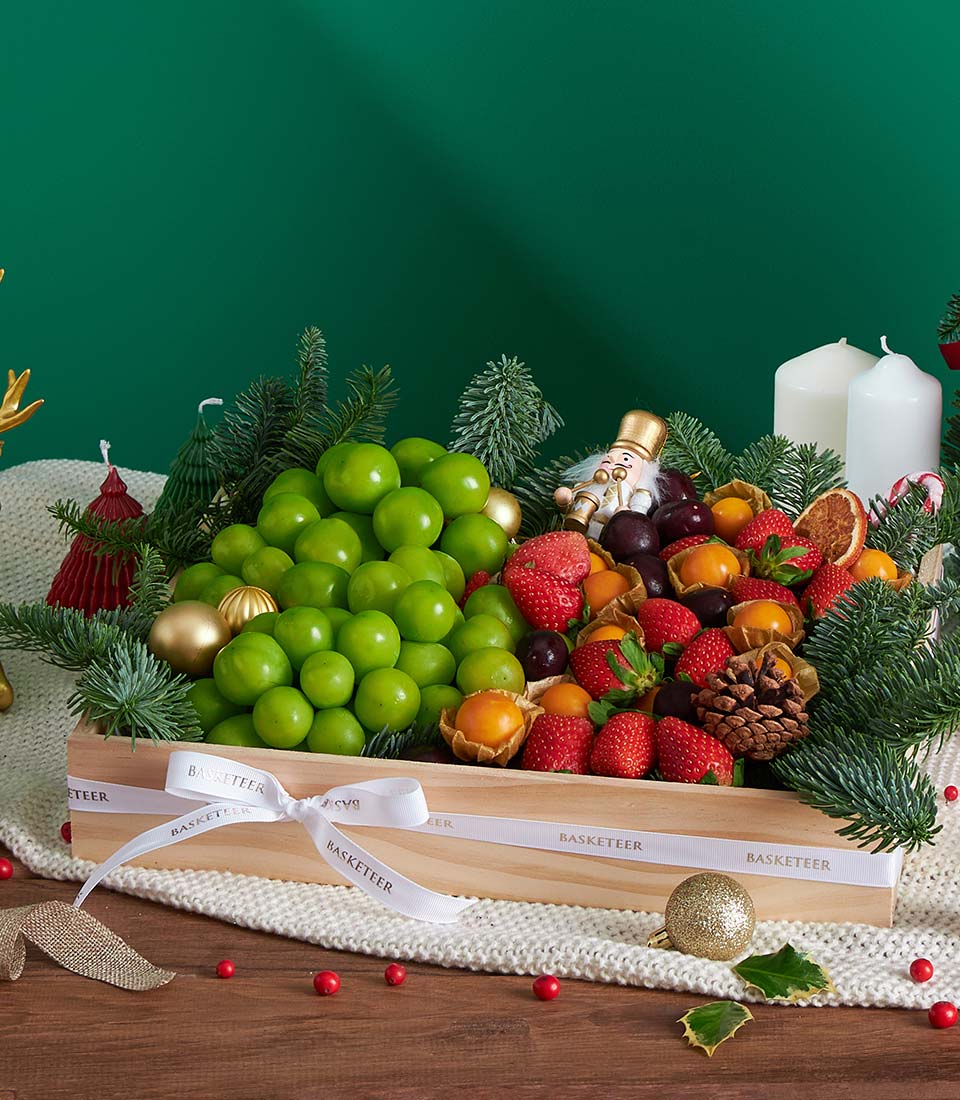 festive Christmas fruit gift box