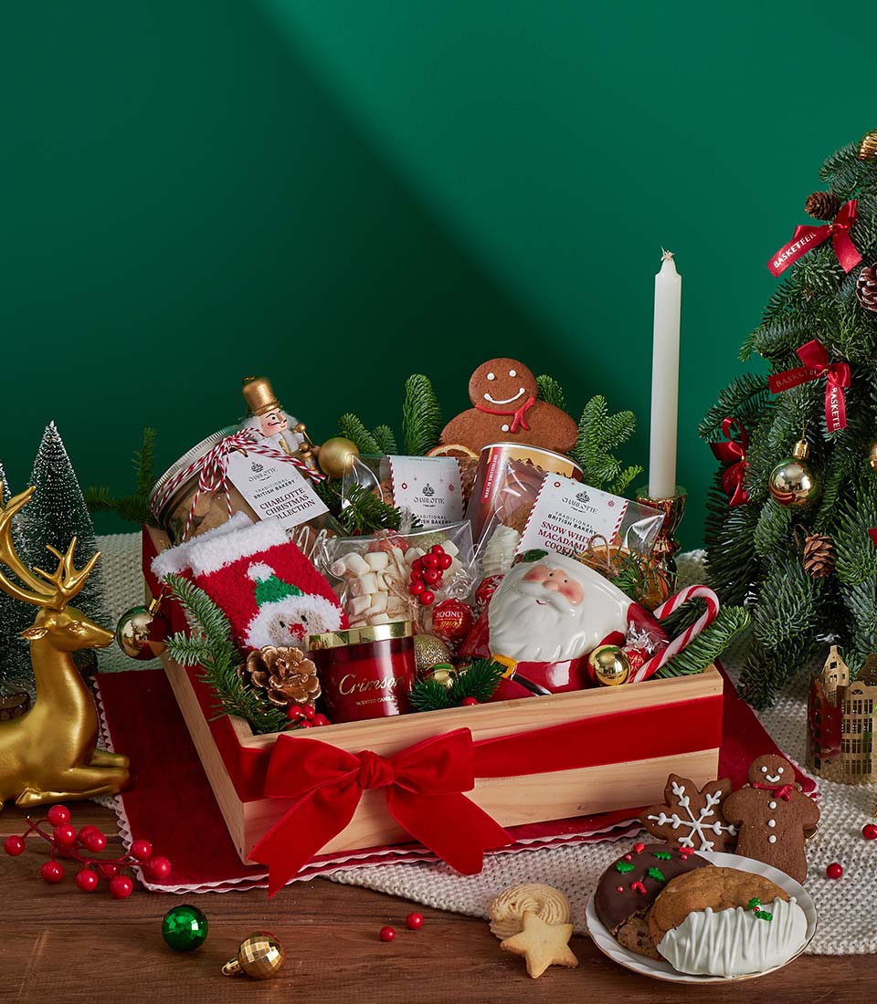 festive Christmas treat gift box