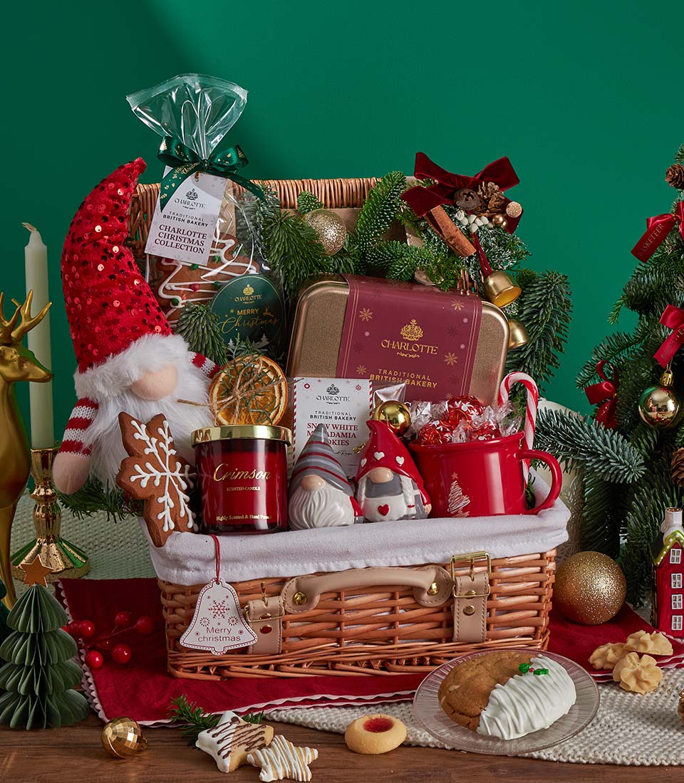 premium Christmas treat gift basket