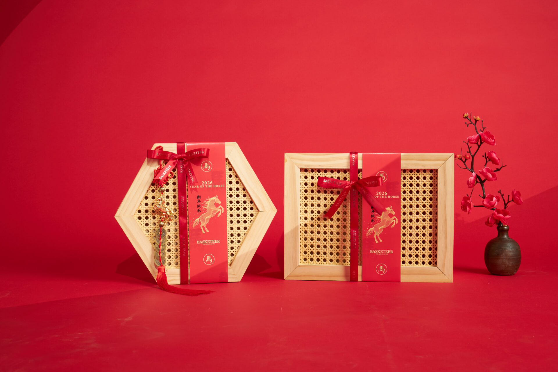 Chinese New Year Wooden Gift Box Set – Year of the Horse