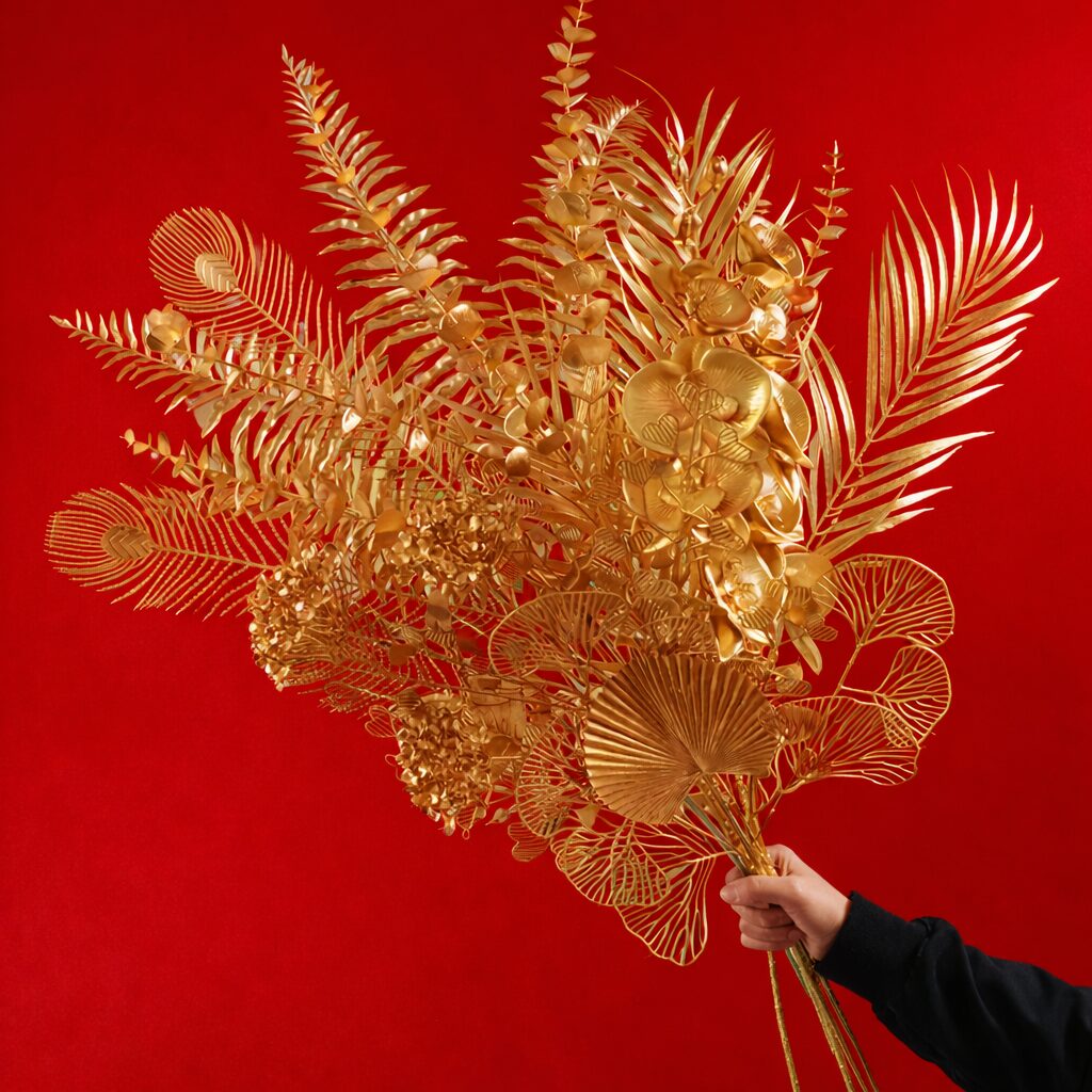 Golden Foliage Chinese New Year Arrangement