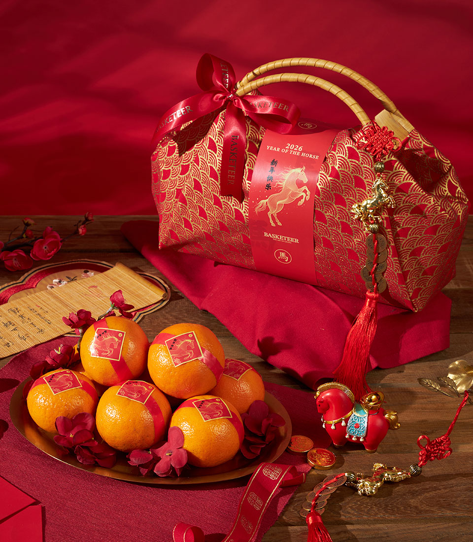 Chinese New Year auspicious golden fortune bag collection with premium presentation