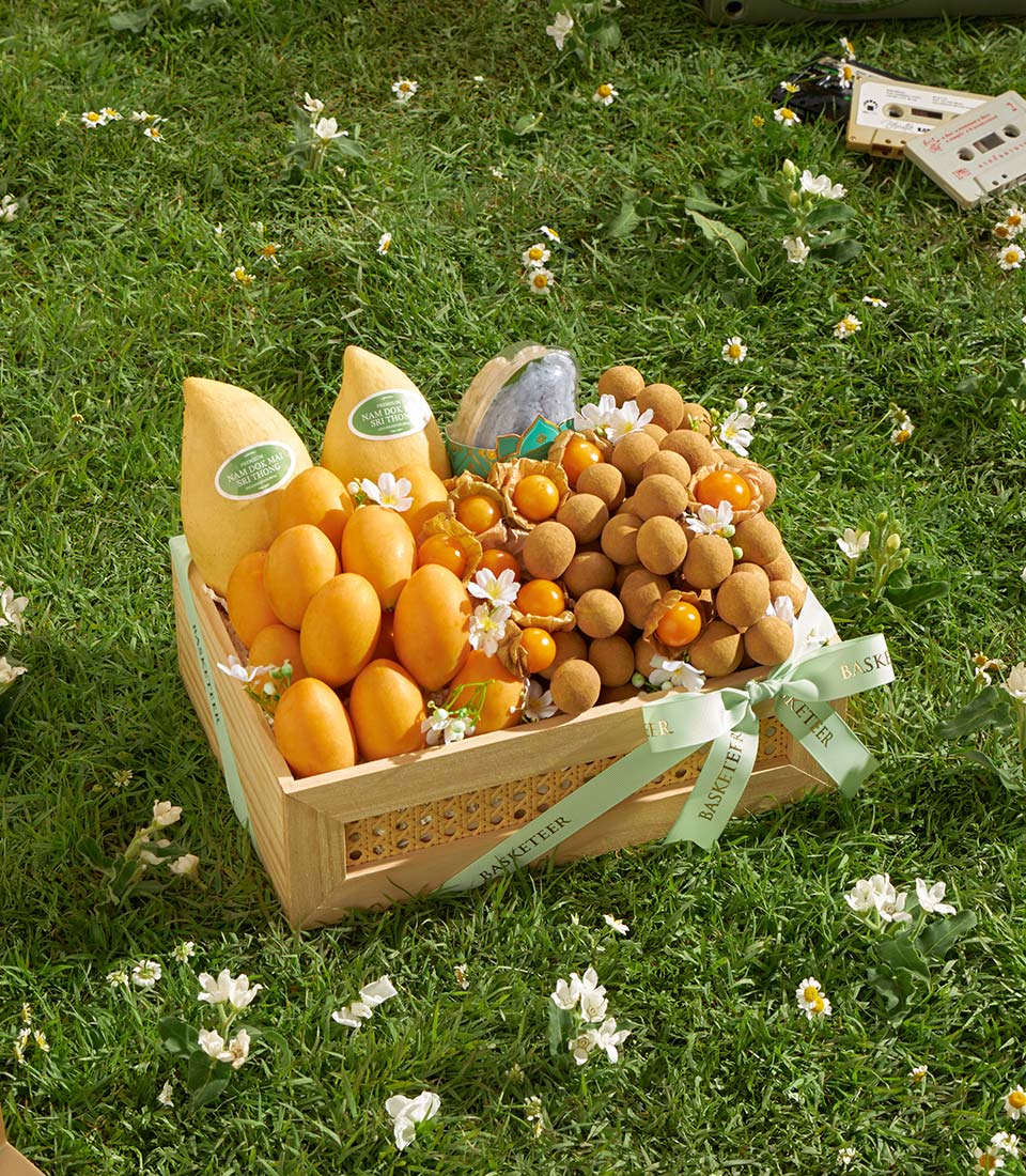 Mixed fruit gift tray wooden box SMF-1015