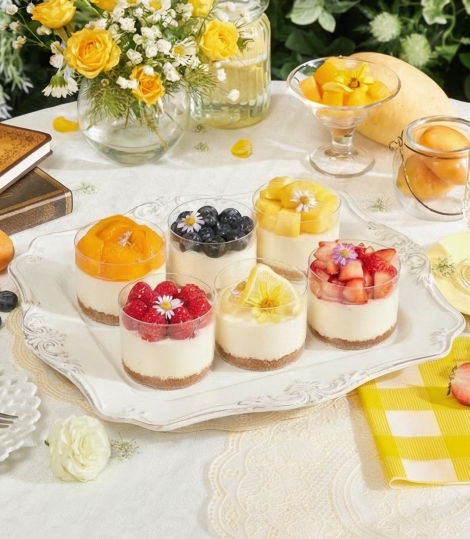 mini cheesecake cups biscoff base Bangkok SBK-1002