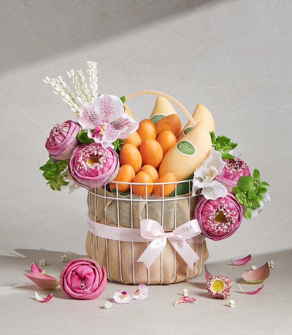 songkran gift basket mayongchid nam dok mai mango arrangement
