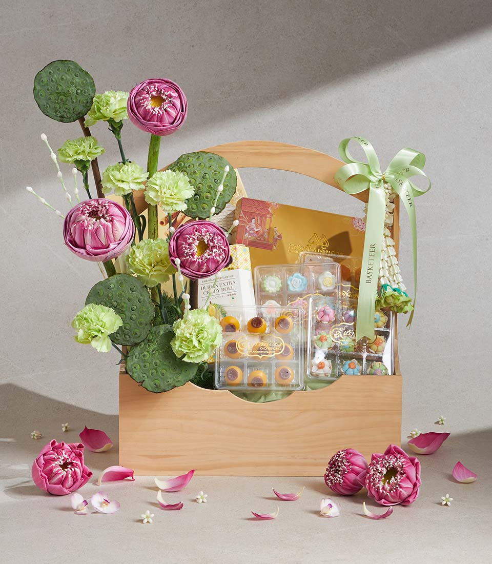songkran gift basket thai sweets arrangement