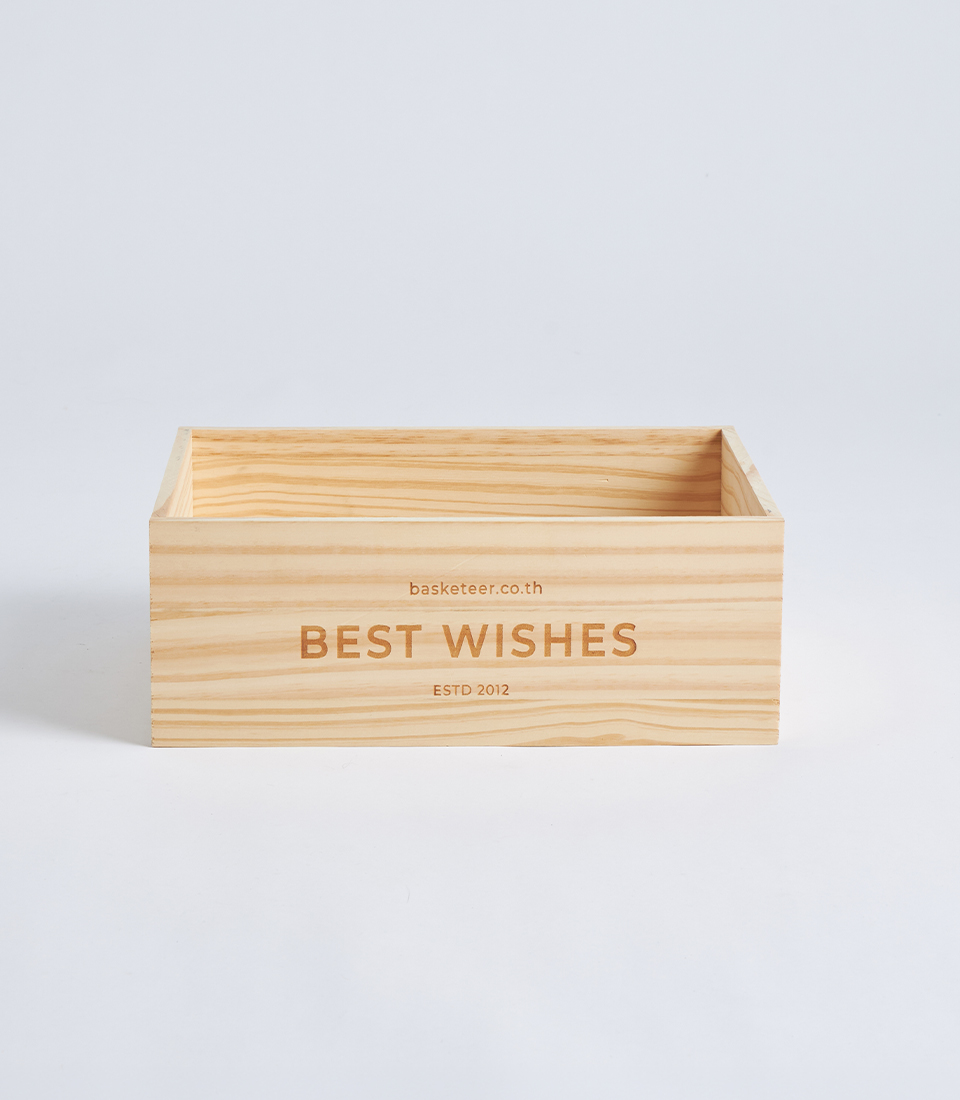 wooden gift box side view WB013
