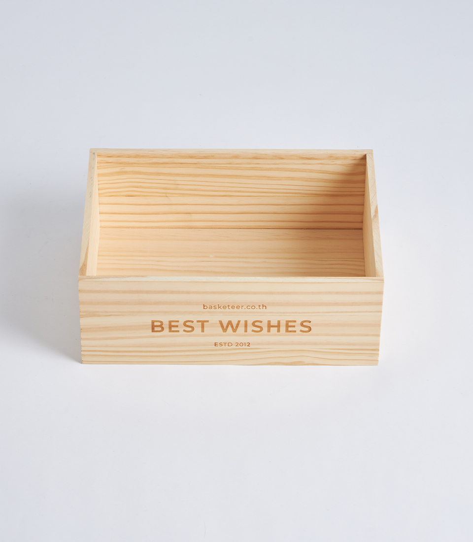 top view wooden gift box WB013