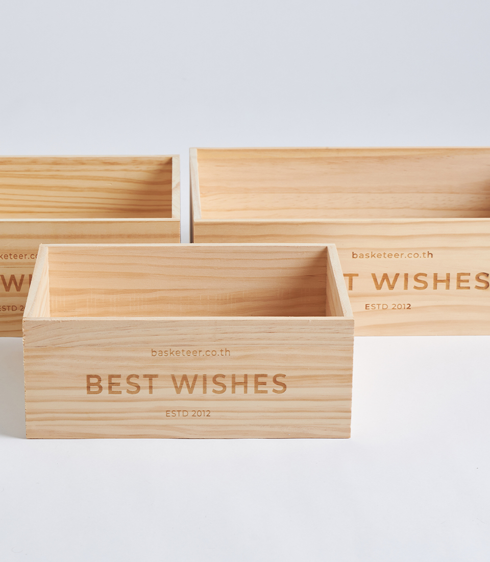 best wishes wooden box detail WB013